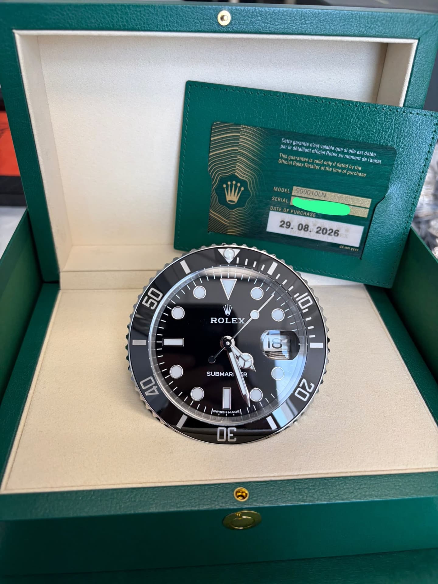 Rolex Desk Clock