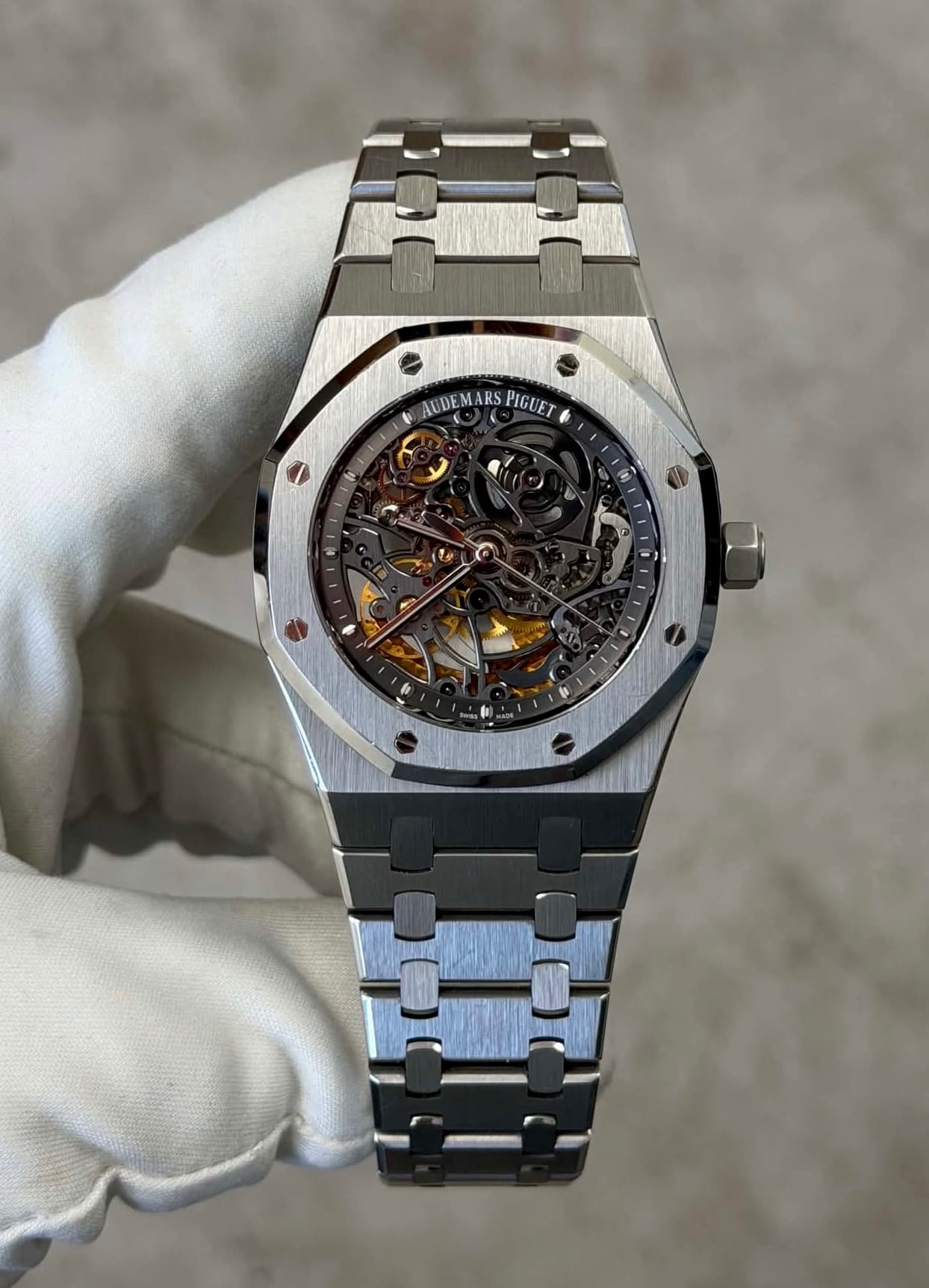 Audemars Piguet Royal Oak Skeleton Double Balance Wheel Openworked