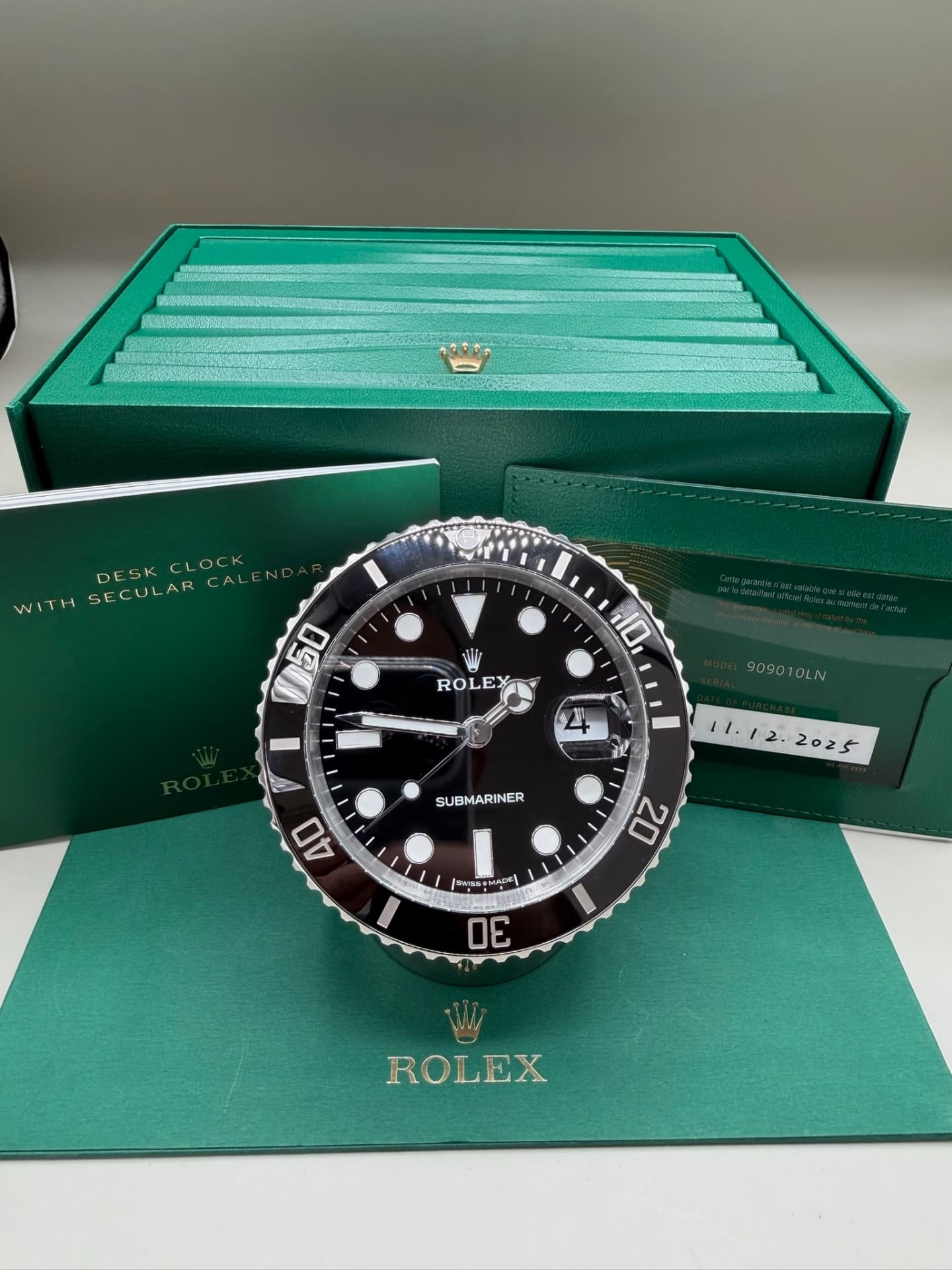 Rolex Submariner Date Desk Clock