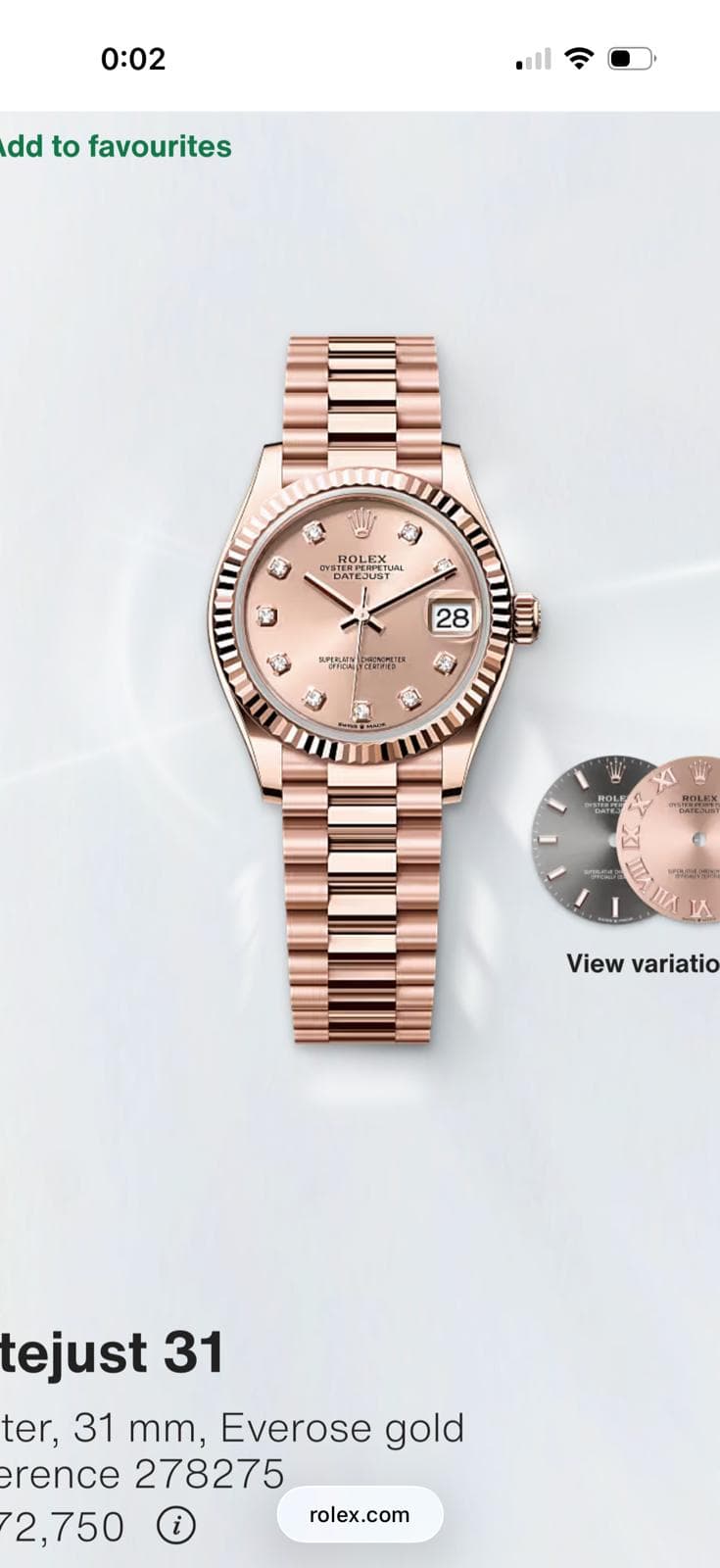 Rolex Datejust 31