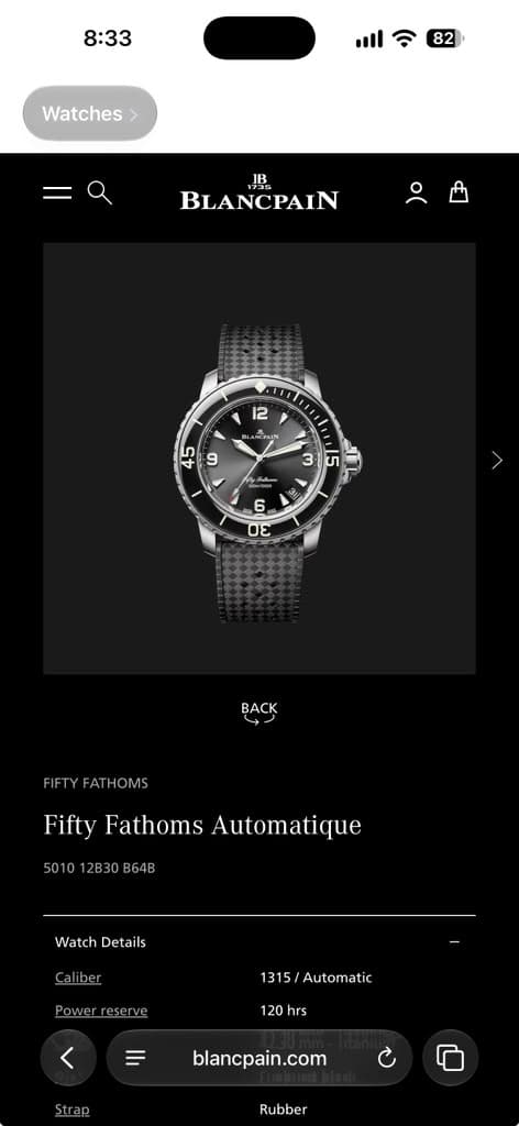Blancpain Fifty Fathoms