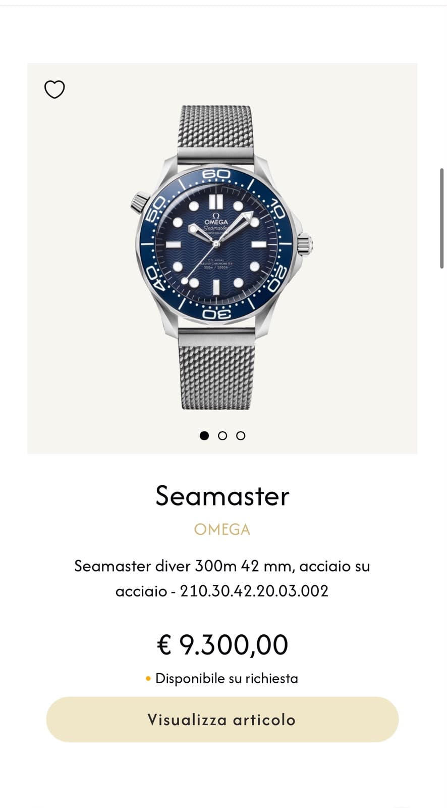 Omega Seamaster Diver 300M