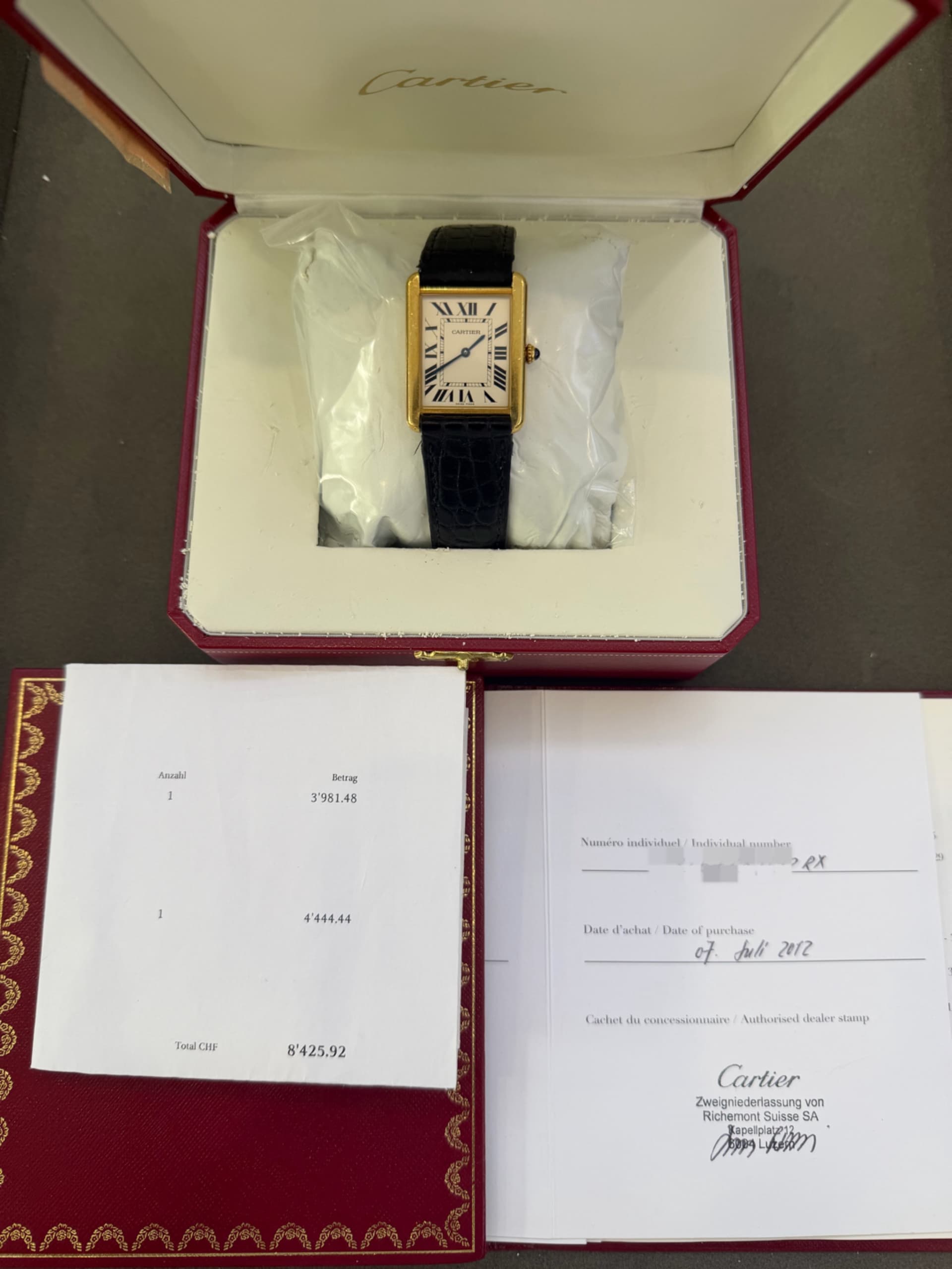 Cartier Tank Solo