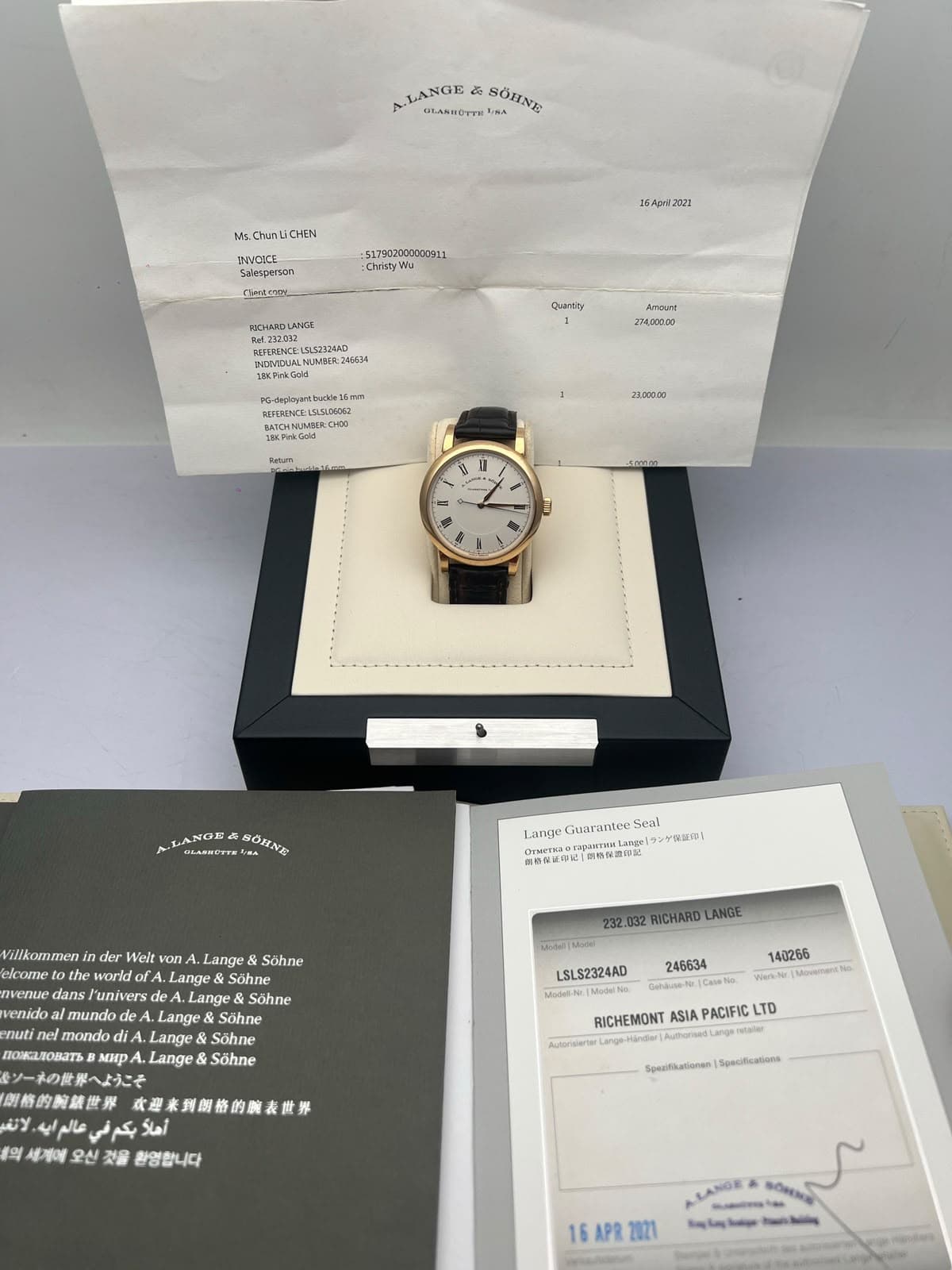 A. Lange & Söhne Lange 1