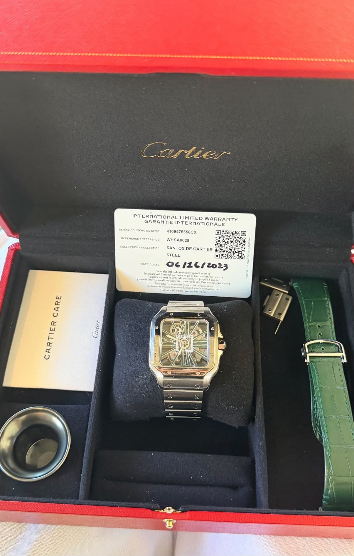 Cartier Santos Skeleton