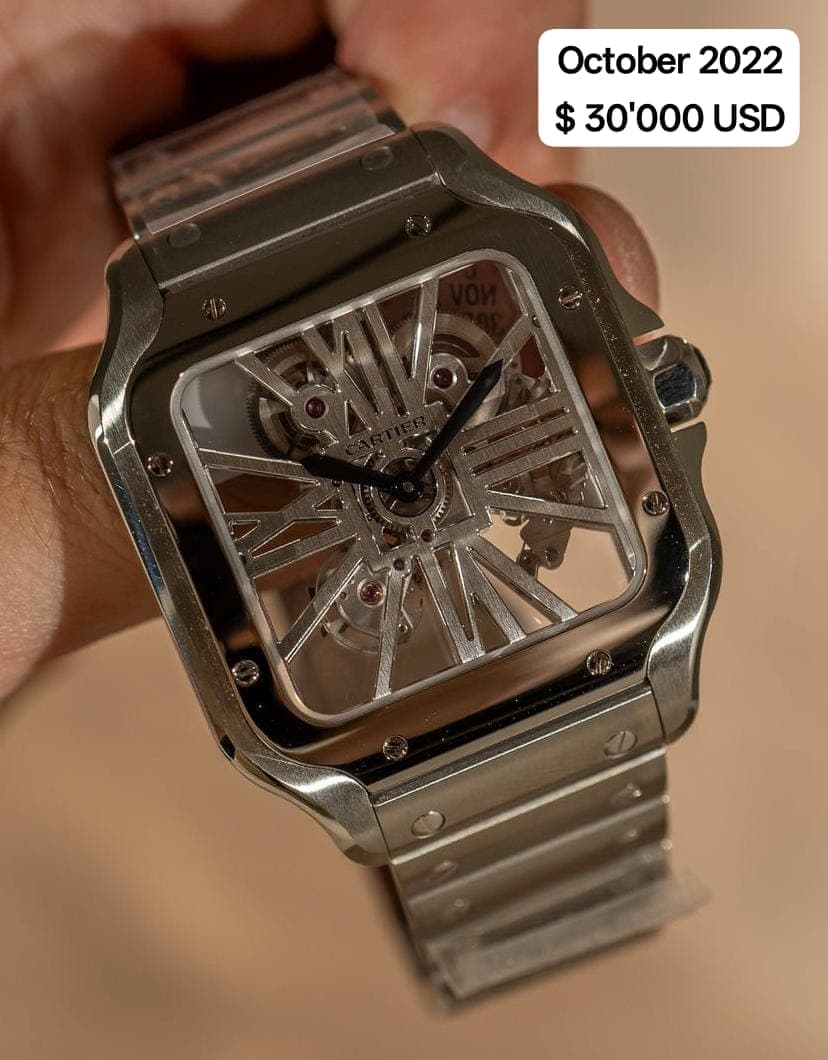 Cartier Santos Skeleton