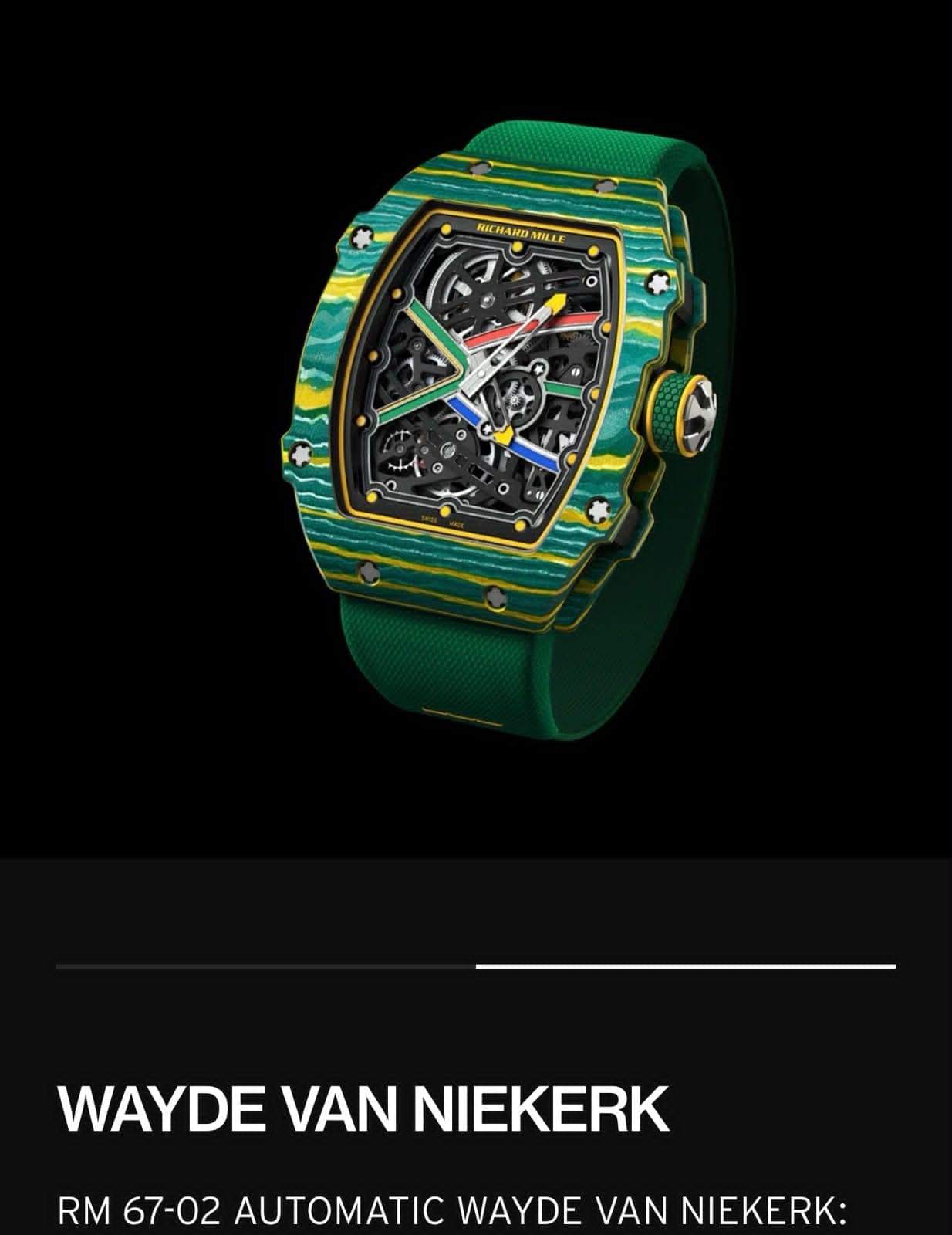 Richard Mille RM 67-02 Wayde Van Niekerk