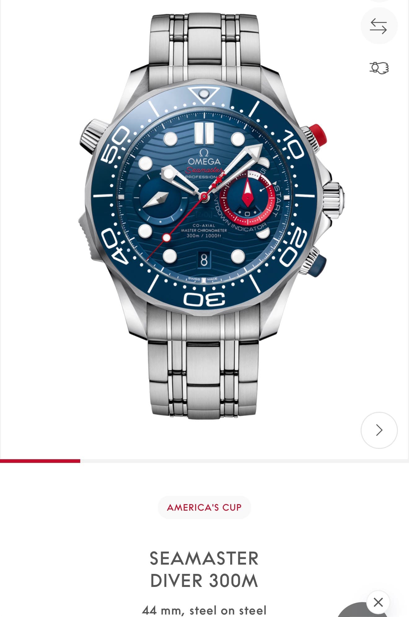 Omega Seamaster Diver 300M America's Cup
