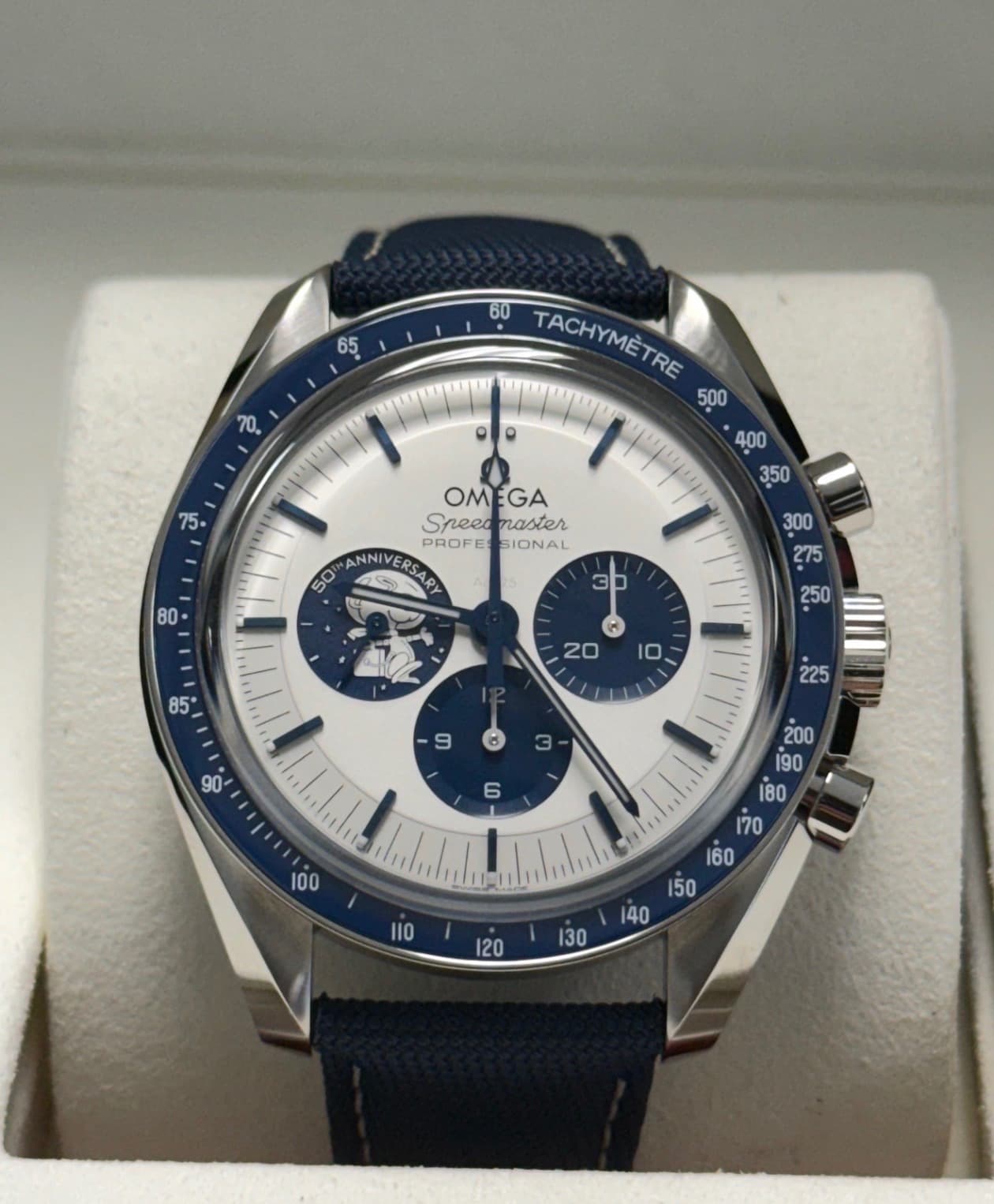 Omega Speedmaster Silver Snoopy Award 50th Anniversary