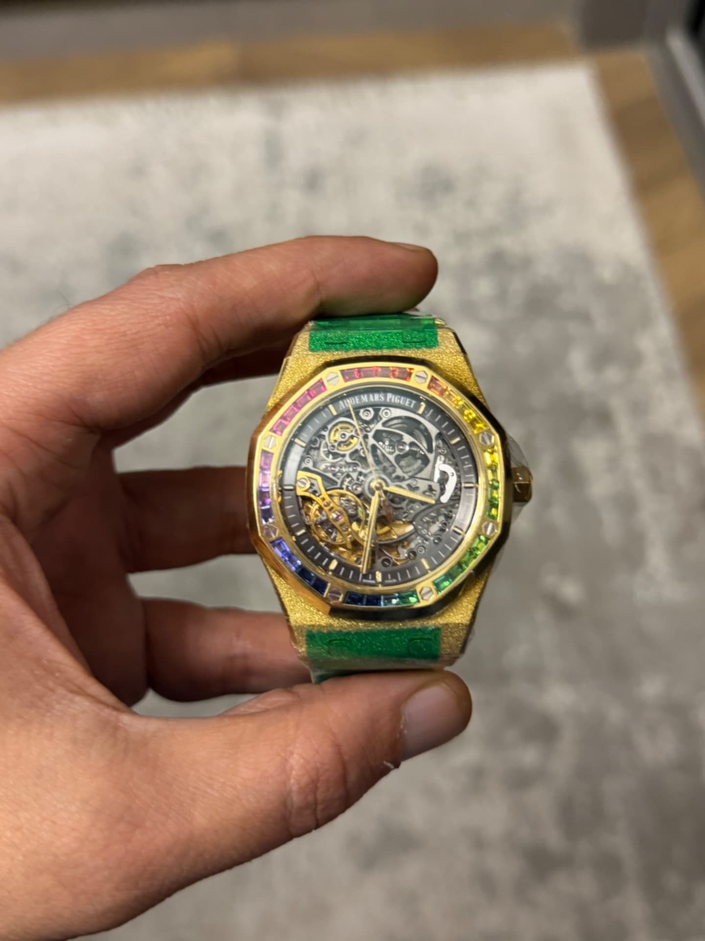 Audemars Piguet Royal Oak Frosted Gold Double Balance Wheel Openworked