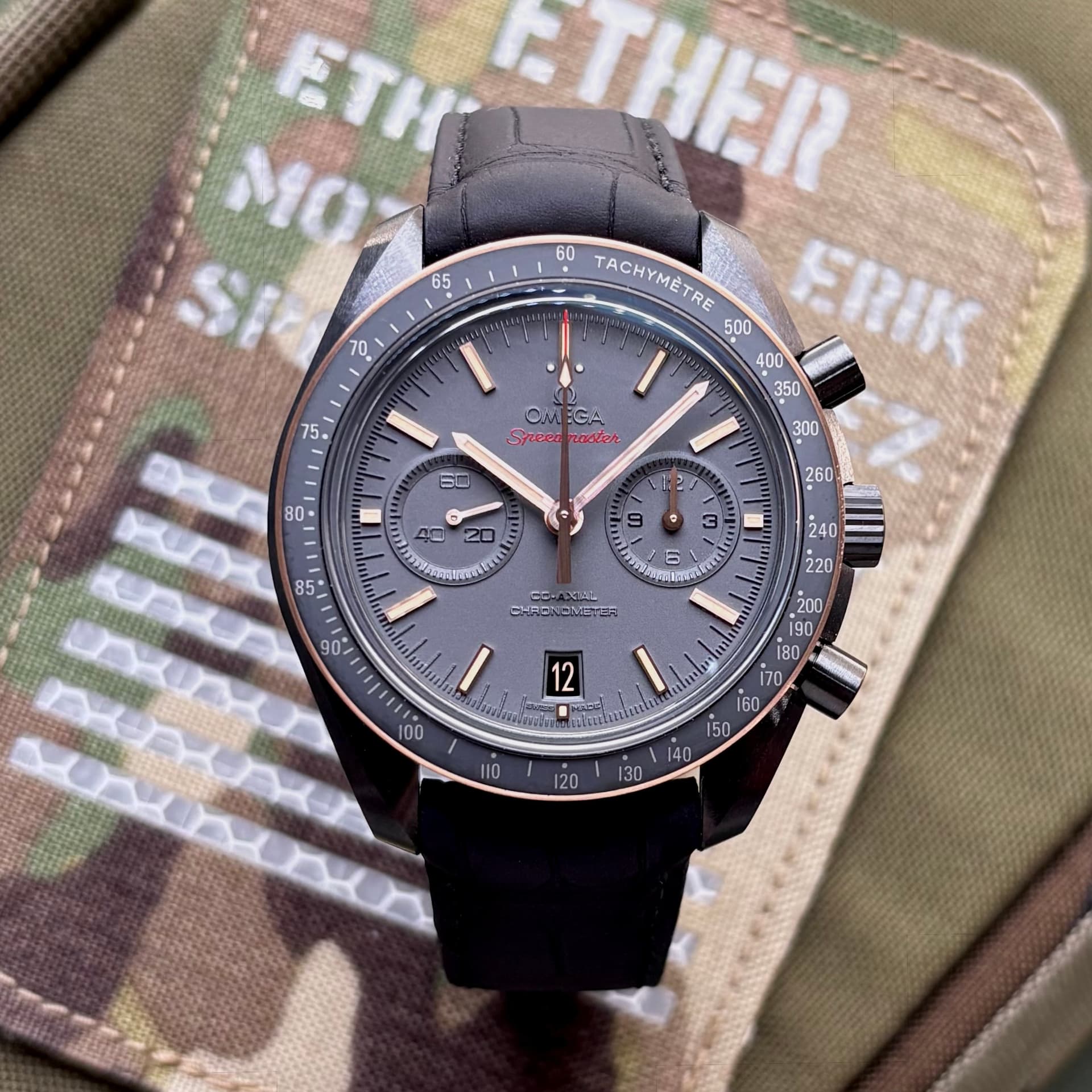 Omega Speedmaster Dark Side of the Moon Sedna Black