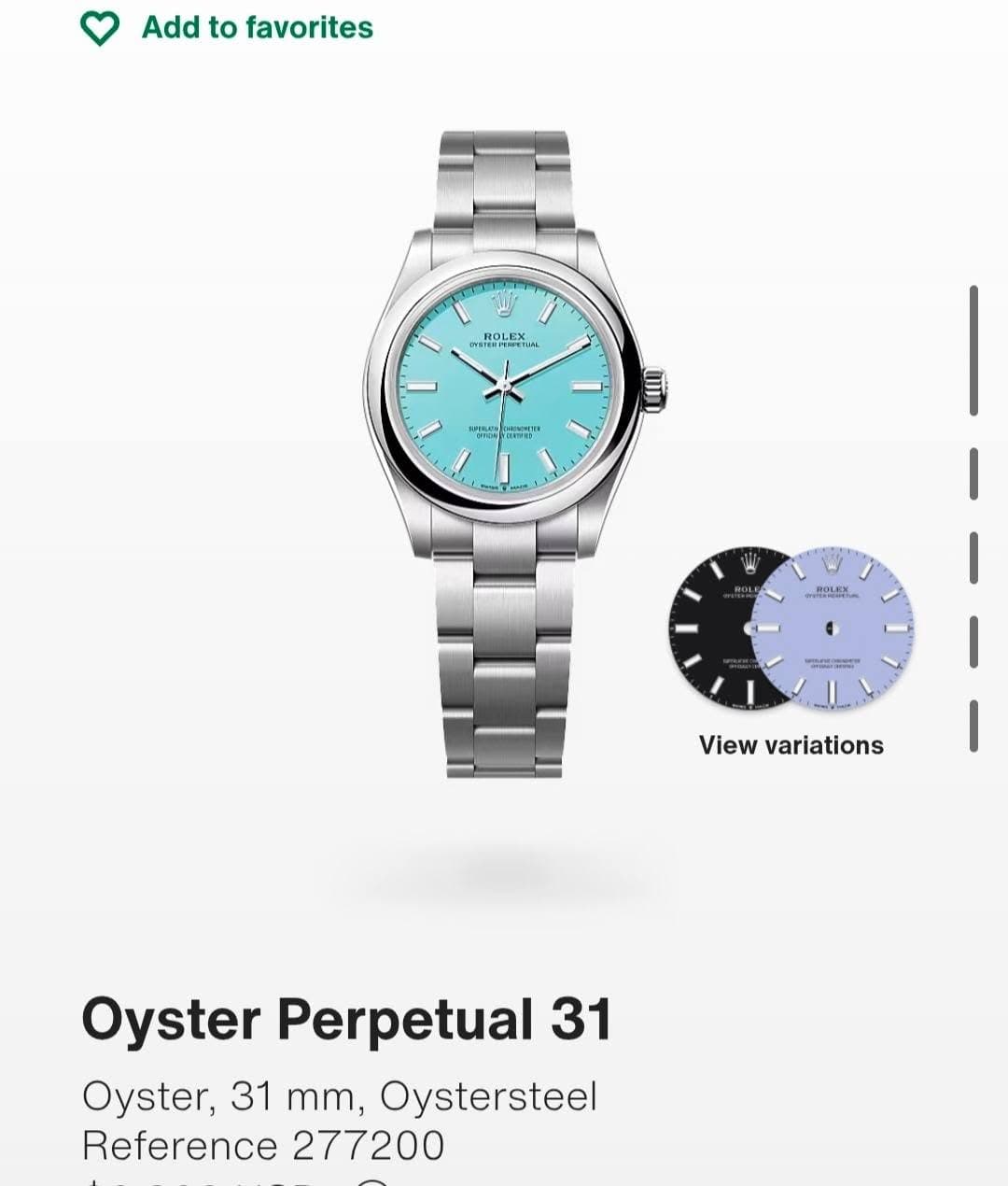 Rolex Oyster Perpetual 31