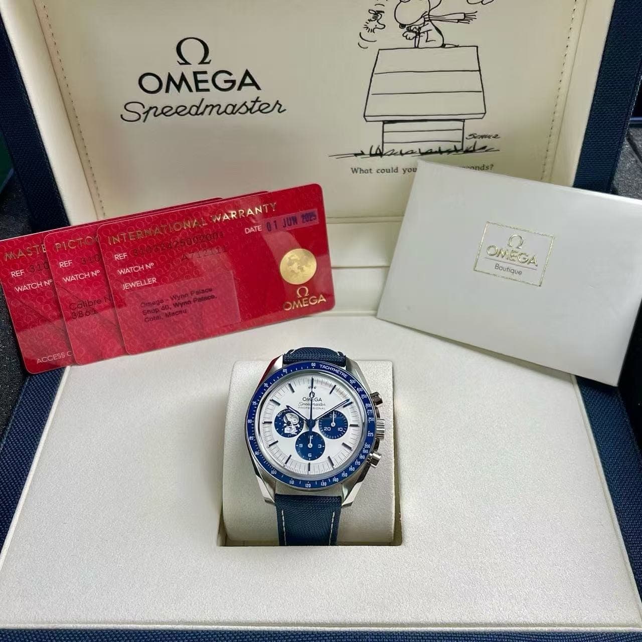 Omega Speedmaster Silver Snoopy Award