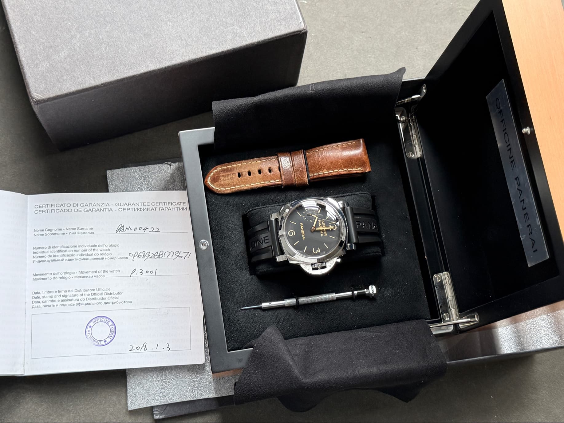 Panerai Luminor 1950 3 Days Power Reserve