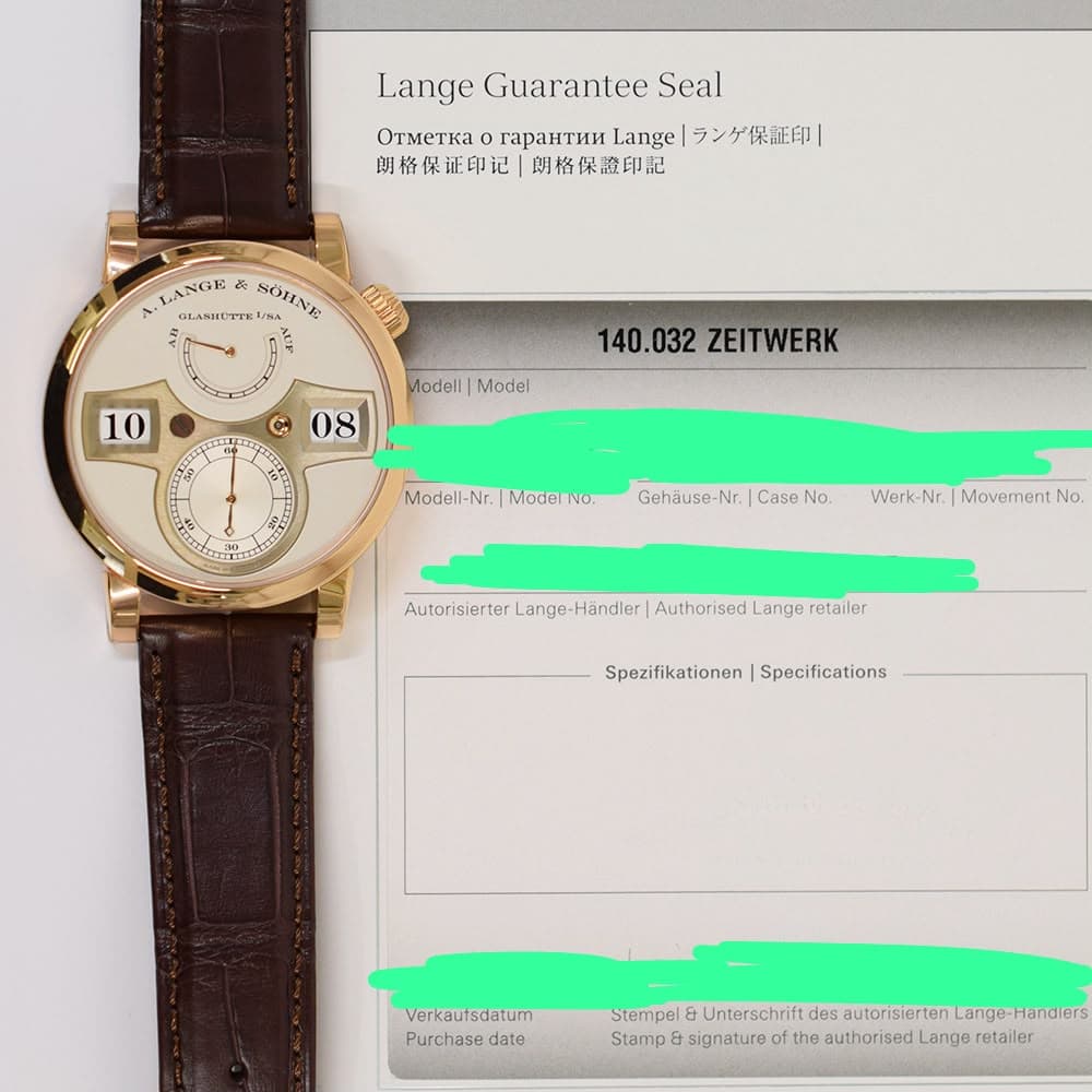 A. Lange & Söhne Zeitwerk
