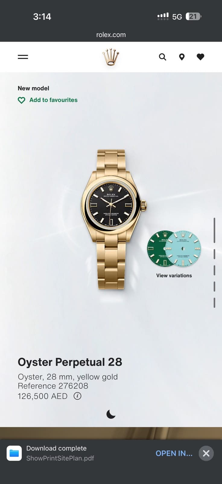 Rolex Oyster Perpetual 28