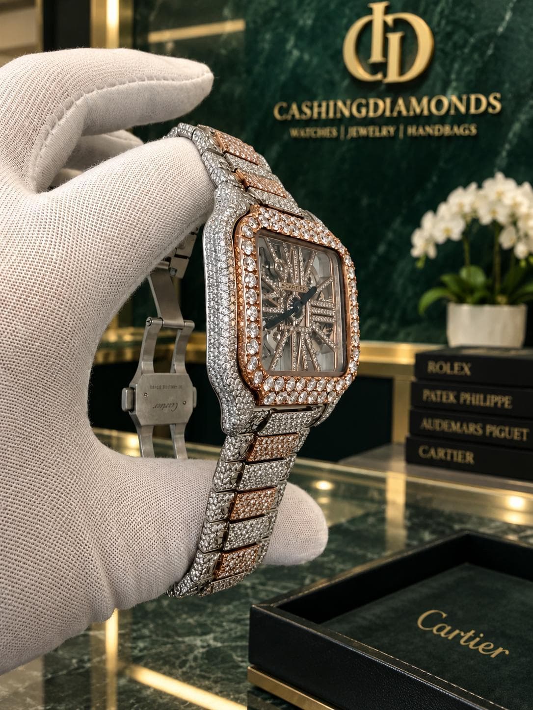 Cartier Santos Skeleton