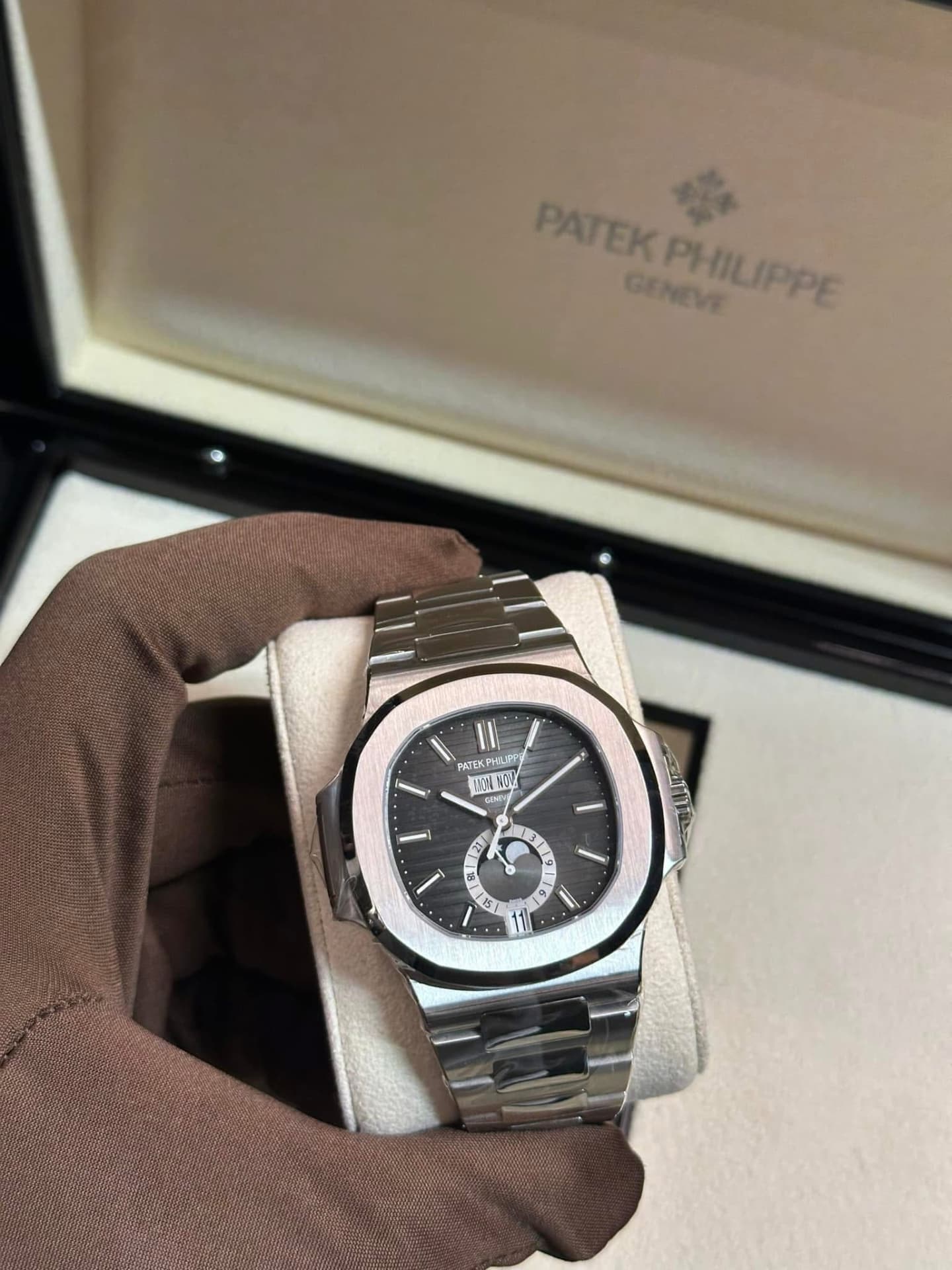 Patek Philippe Nautilus Annual Calendar Moon Phase