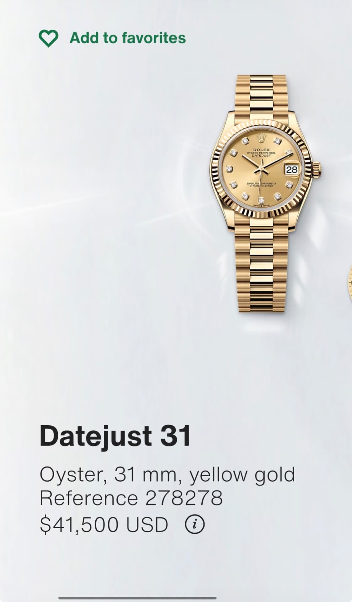 Rolex Datejust 31