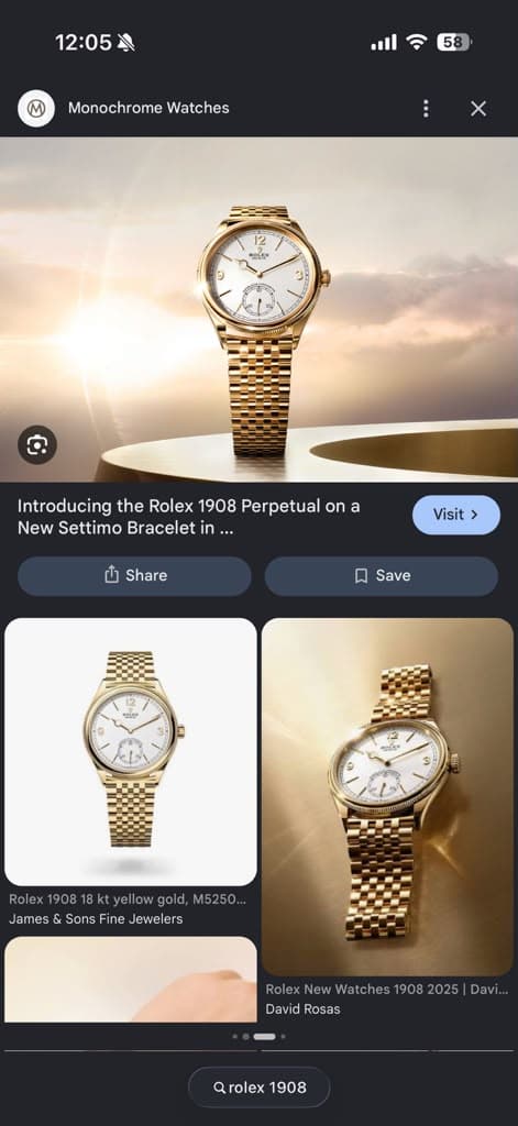 Rolex 1908