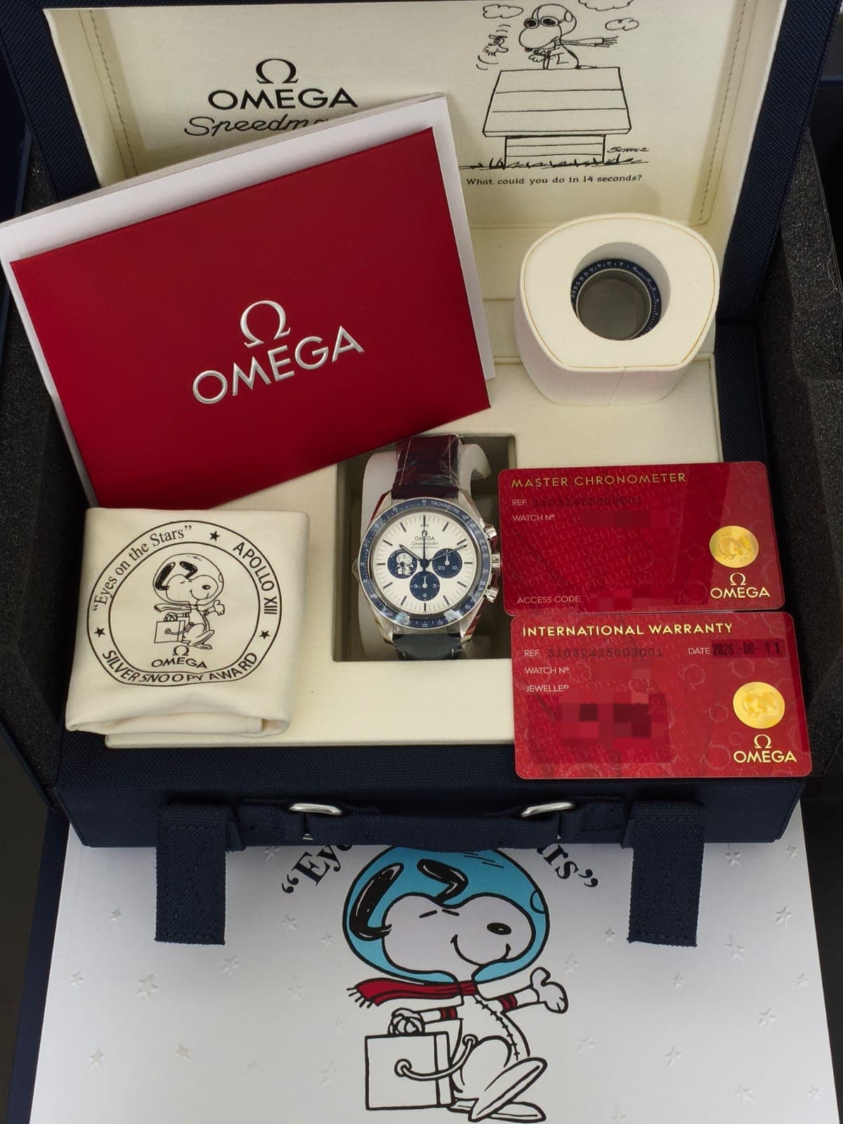 Omega Speedmaster Silver Snoopy Award