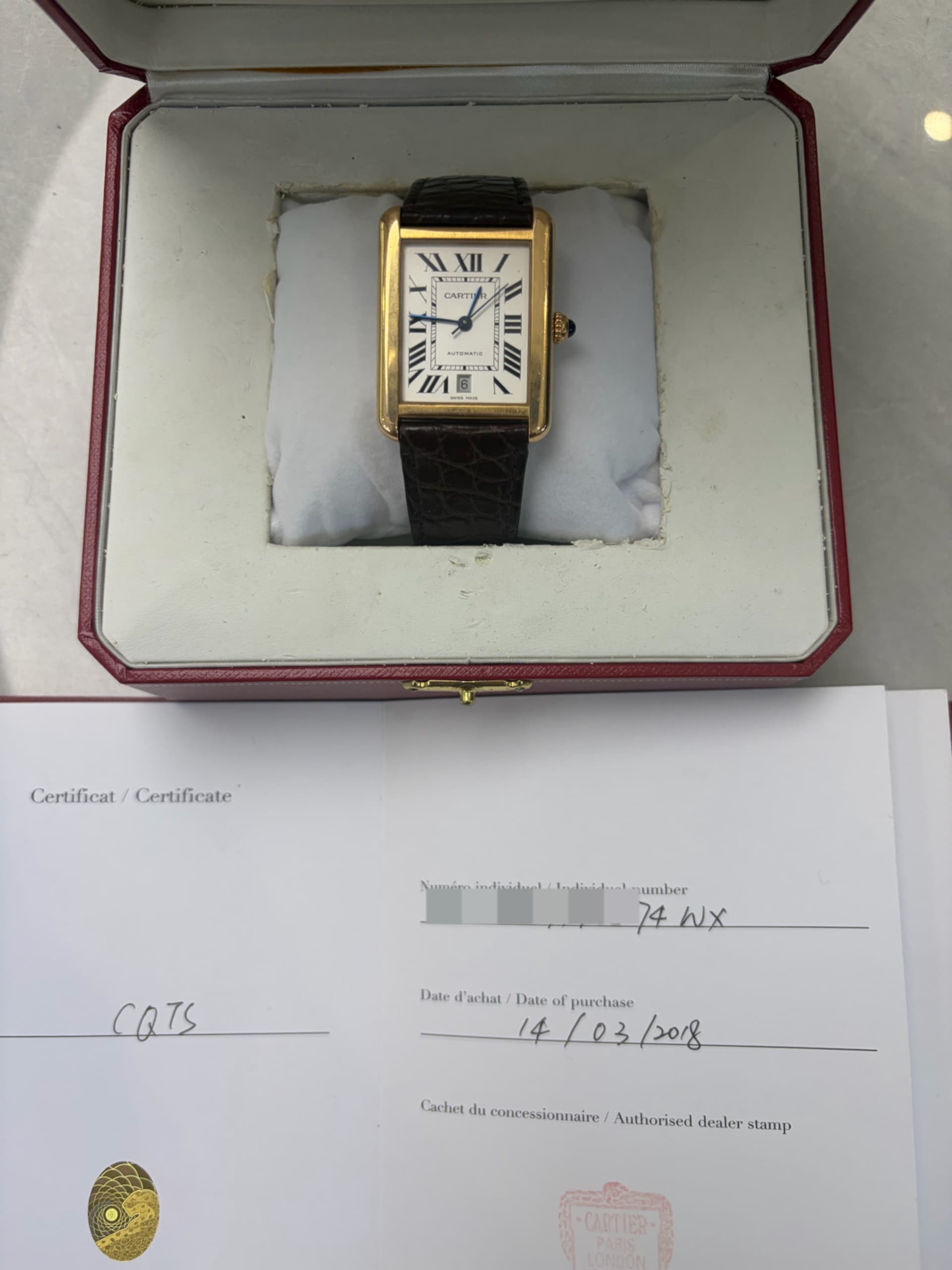 Cartier Tank Solo